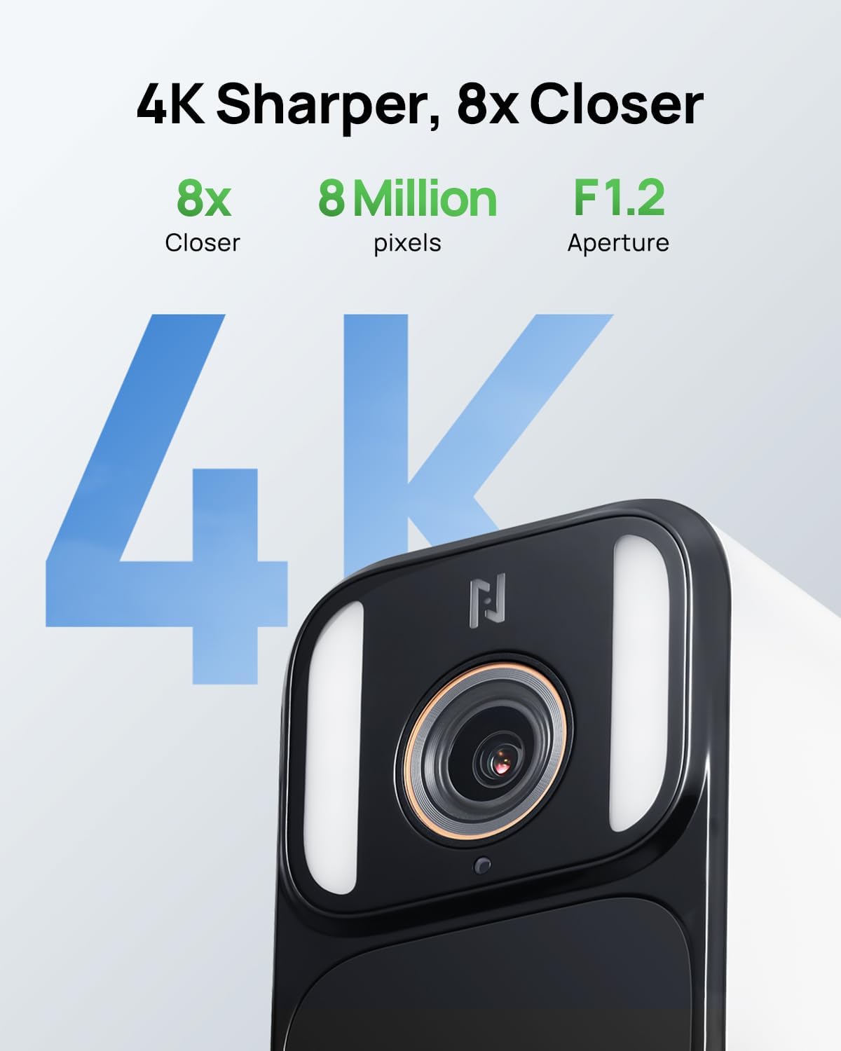 Telecamera di sorveglianza wireless 4K per esterni ad energia solare
