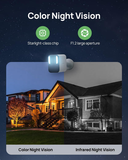 Telecamera di sorveglianza wireless 4K per esterni ad energia solare