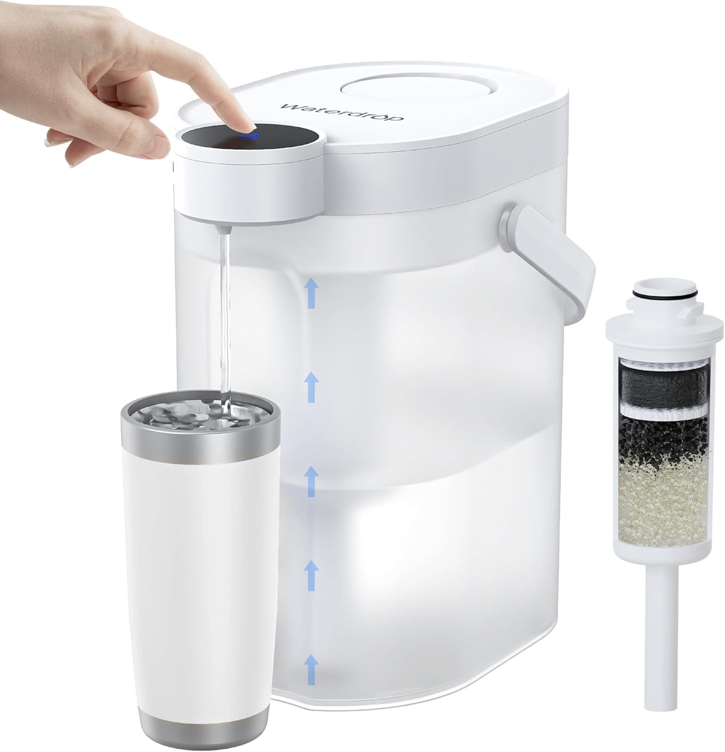Brocca filtrante per acqua elettrica Waterdrop FreshTaste