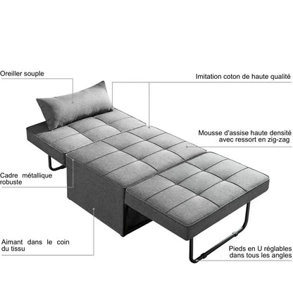 RG-Divano letto pieghevole multifunzionale 4 in 1