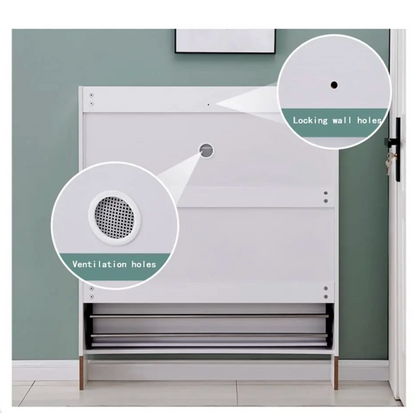 Hidden Wall-Mounted Shoe Rack: Secrets to Save Space
