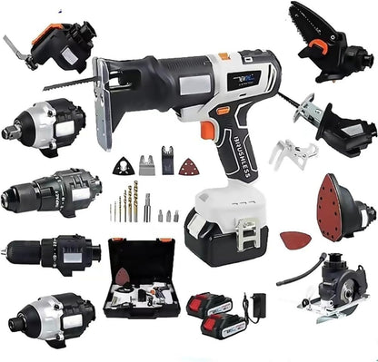 10-in-1 Power Tool Combo - Cordless, Multi-Functional