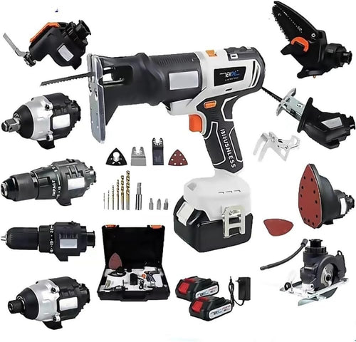 10-in-1 Power Tool Combo - Cordless, Multi-Functional